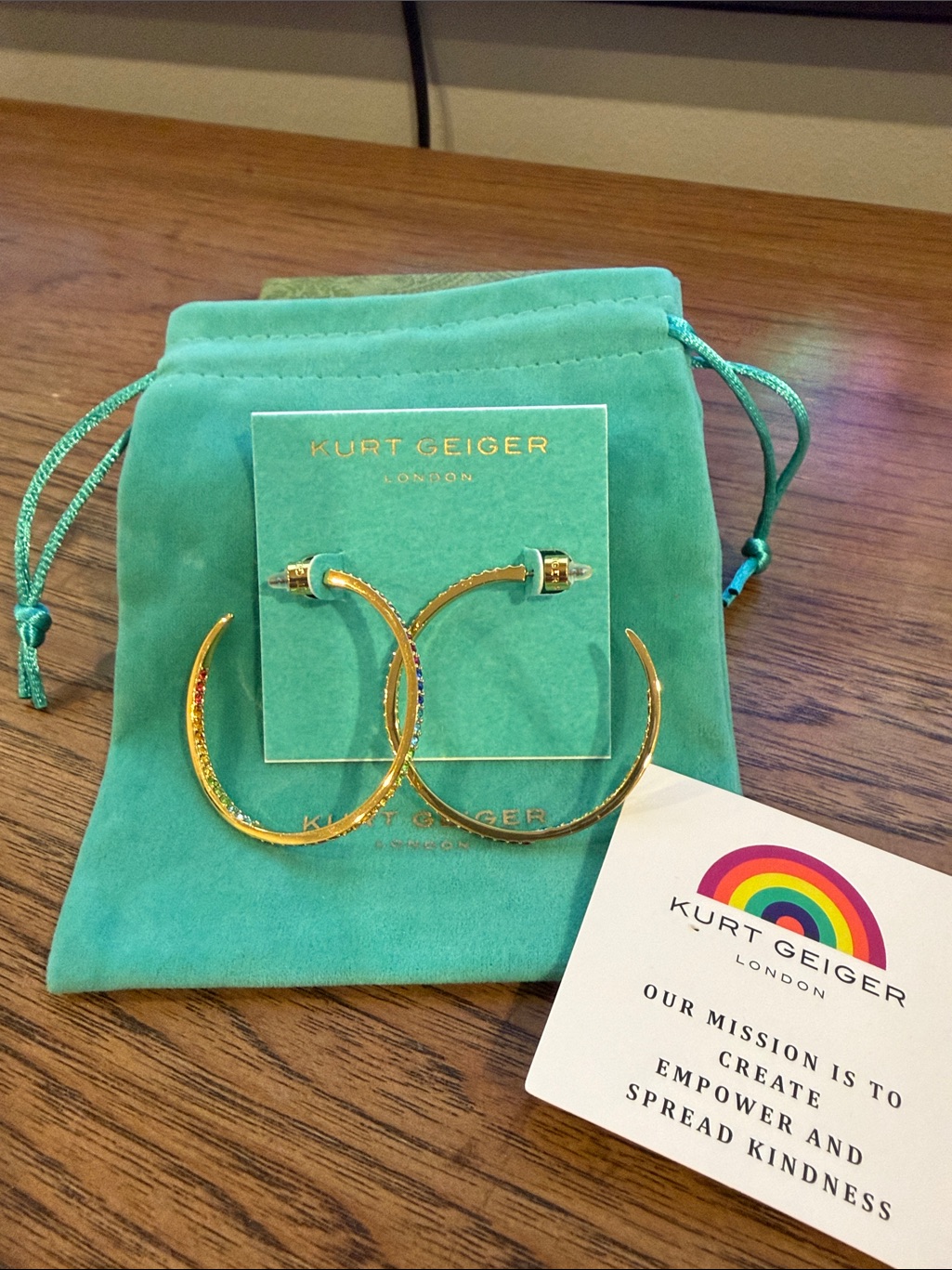 Kurt Geiger Gold Hoop Earrings